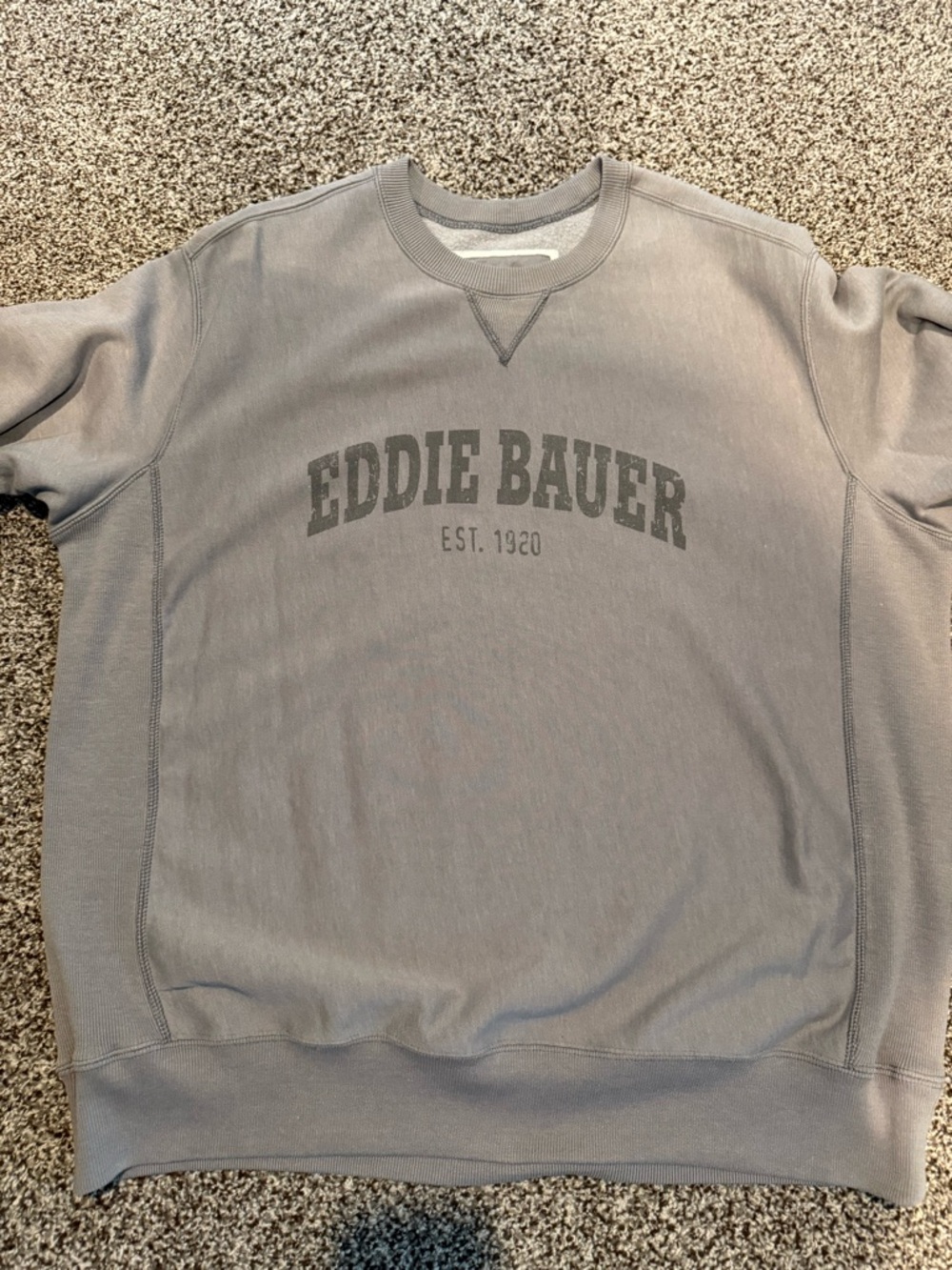 Eddie Bauer Men's Crewneck Sweatshirt in Light Taupe